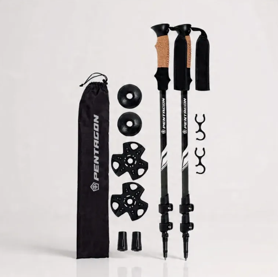 Bastones De Trekking Plegables Aluminio Pentagon