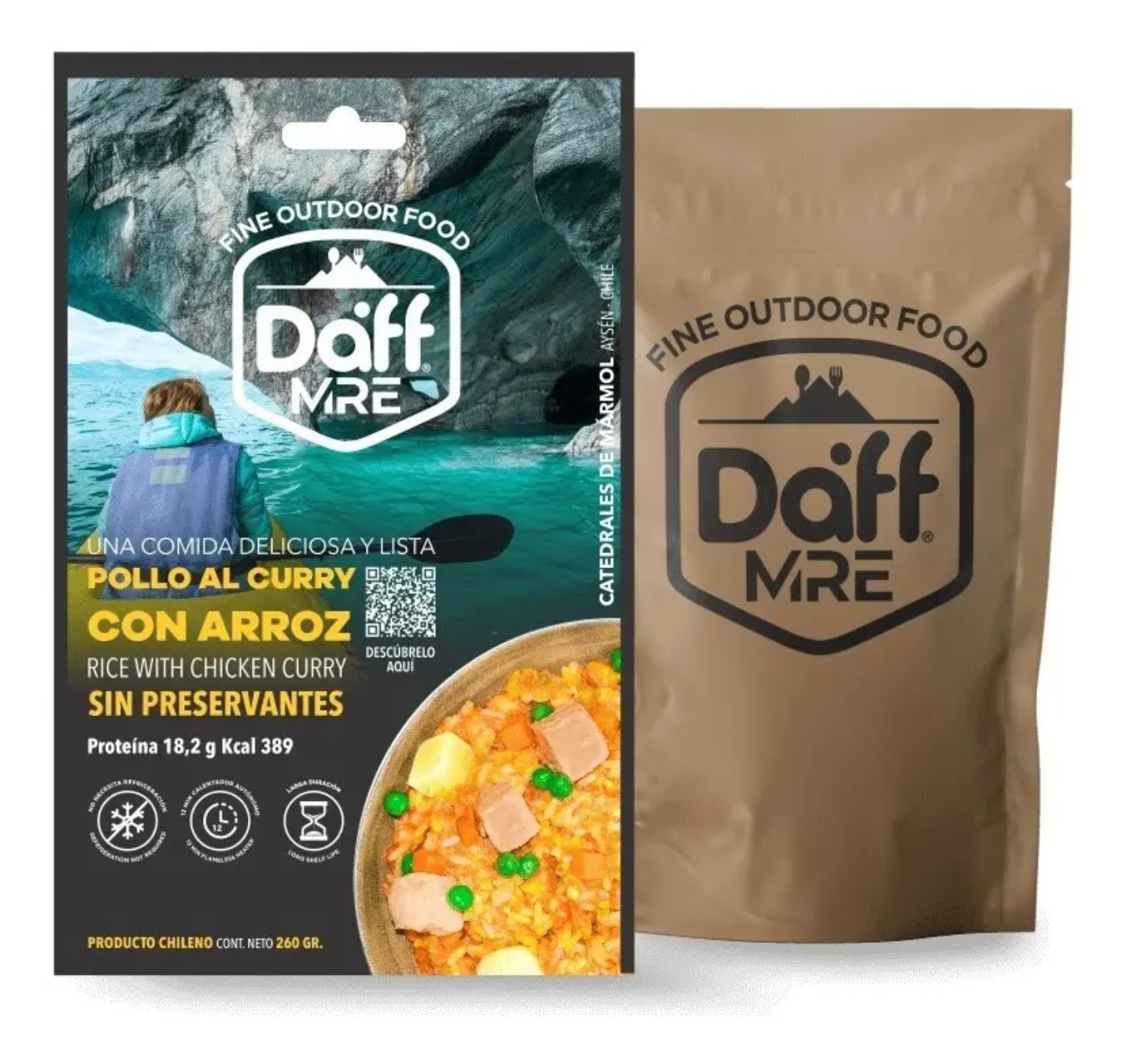 Comida Outdoor Daff Pollo al Curry con Arroz