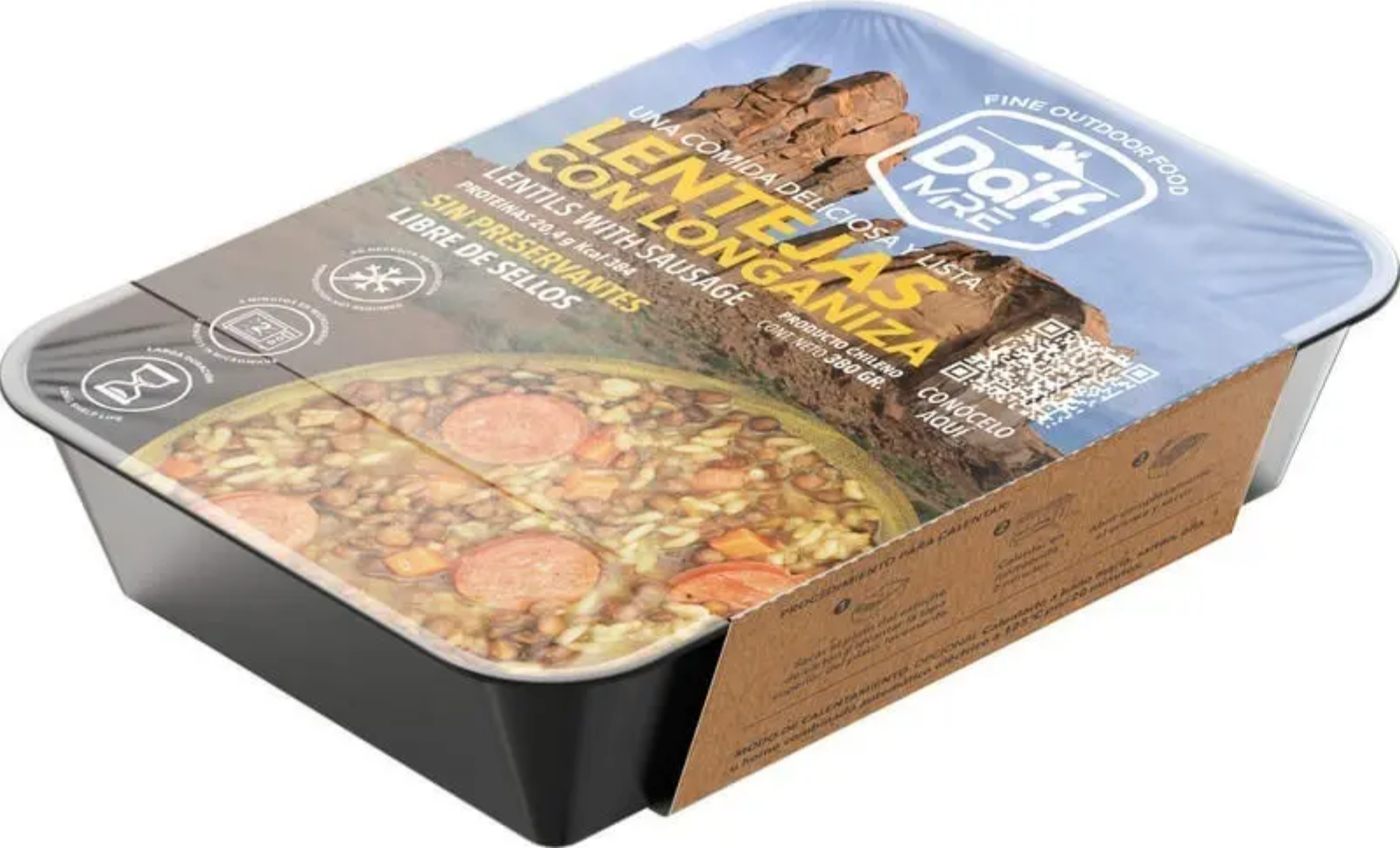 Comida Outdoor Daff Lentejas con Longaniza